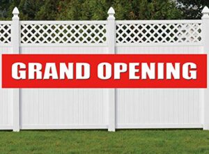 grand opening banner, store restaurant grocery shop advertising business start large sign