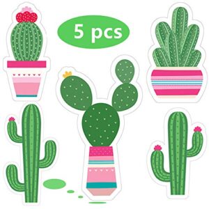 2023 Llama Cactus Banner Garland Party Supplies, Llama Cactus Themed Birthday Party Decorations for Mexican Fiesta, Cino De Mayo Llama Cactus Baby Shower, Hawaiian, Luau, Classroom Decorations - 5 Llamas and 5 Cactus