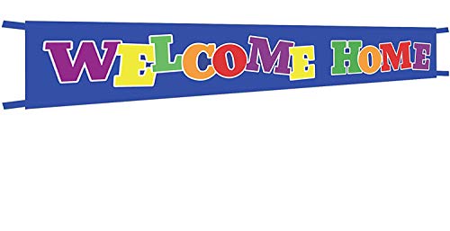 Extra Large Welcome Home Banner,Welcome Home Bunting Banner,Homecoming Deployment Return Party Sign - 9.8 x 1.6 Feet