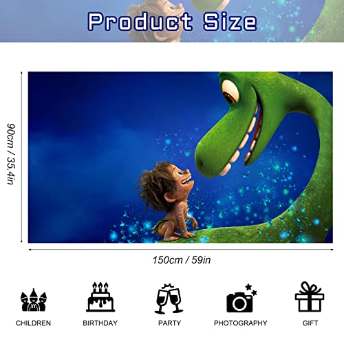 The Good Dinosaur Party Supplies, The Good Dinosaur Happy Birthday Backdrop, The Good Dinosaur Banner Party Decorations for Indoor Outdoor Wedding Photo Wall Hanging