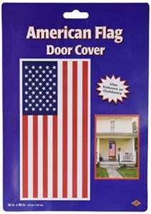 beistle american flag door cover, 30 by 5-feet,red/white/blue
