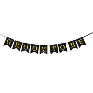 groom to be swallowtail banner, bachelor party decoration, marriage engagement, hen night, future groom bunting, wedding party supplies black