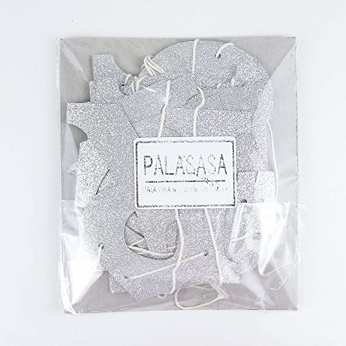 PALASASA Silver Glitter Older Wiser Hotter Banner - Funny 30th 40th 50h 60th 70th 80th Birthday Party Decorations