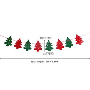 TODOZO Christmas Wall Decor Banner Hanging Bunting Garland Banner Decoration Supplies Wall Banner Hanger (A, One Size)