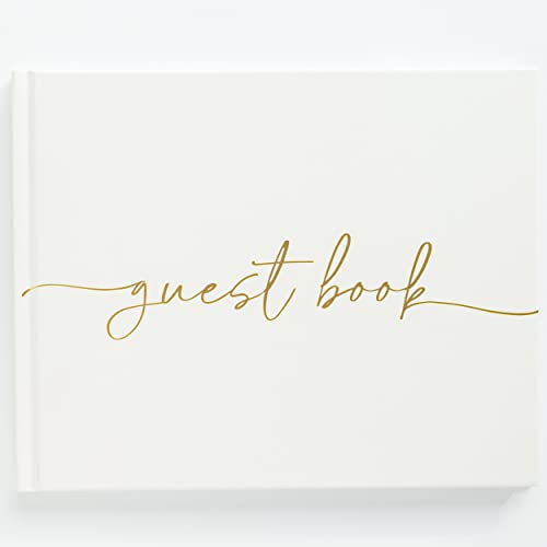 Wedding Guest Book - Perfect Guest Book Weddings Reception, Baby Shower, Polaroid Guest Book for Wedding and Special Events - 100 Blank Pages for Wedding Sign in, Photos - Elegant and Hardcover