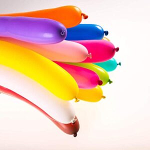 200 PCS Latex Twisting Balloons 260Q Magic Balloons Assorted Color Long Balloons for Animal Shape Party Decorations