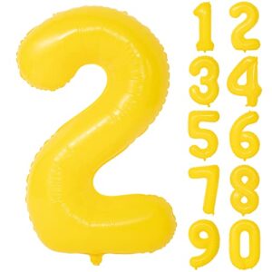 40 in yellow graffiti number balloons helium foil mylar balloon birthday party banquet decoration digital 2