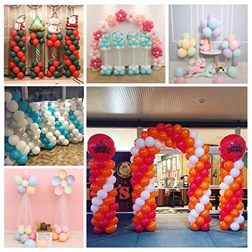 72 inch 2 Set Balloon Column Stand Kit Base and Pole Height 30Pcs Balloon Rings Balloon Tower Decoration for Birthday Party Wedding Party Event Decorations（Balloons are not included）