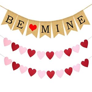 dmhirmg valentines day decorations, valentines day banners,valentine’s day glitter heart swirl hanging decoration – bridal shower, engagement, anniversary,wedding party decorations