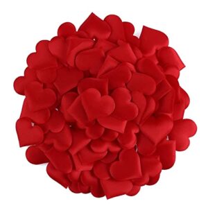 dzrige 100 pcs heart shaped petals love heart shaped sponge petals romantic red heart confetti for party decoration handmade diy petals birthday table wedding valentine day supplies