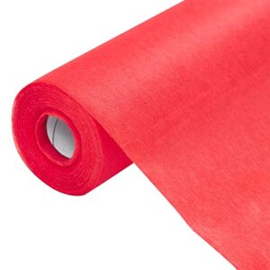 Red Carpet Runner for Party, 50 Ft Runway Aisle for Weddings, Banquets, Prom Nights, Movie Themed Decorations (40 gsm, 3" Wide)