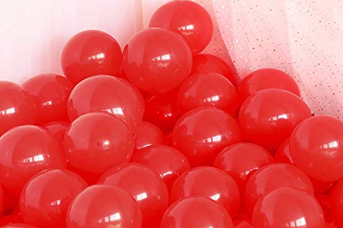 PeStary 50pcs 12inch Red Balloons Latex Balloon for Party (Red)