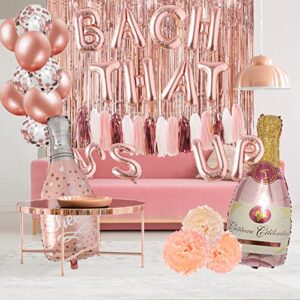 Bachelorette Party Decorations - Bach That Balloons Banner Sign Brunch Bridal Shower for Rose Gold Nash Bachelorette Party Supplies