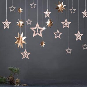 champagne gold star garland twinkle little stars decoration hanging streamer backdrop banner birthday party decor/baby shower/anniversary/engagement/christmas/new year/wedding/graduation/ramadan/eid