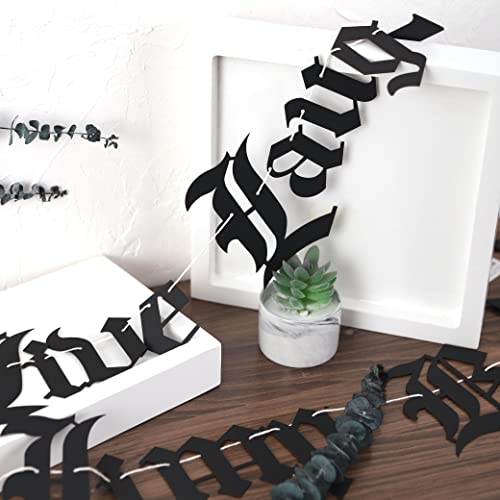 Live Laugh Limp Bizkit Old English Goth Banner, Gothic Blackletter Party Garland, Emo Banner, Emo Decor, Goth Decor, Funny Garland, Birthday (Live Laugh Limp Bizkit)