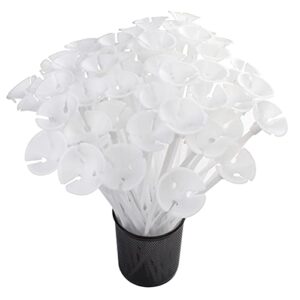 200 Pack White Balloon Sticks, Fun Balloon Holders, Easy to Assemble, 12" Long Balloon Holders