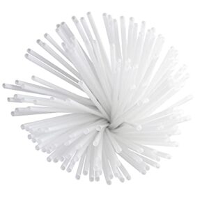 200 Pack White Balloon Sticks, Fun Balloon Holders, Easy to Assemble, 12" Long Balloon Holders