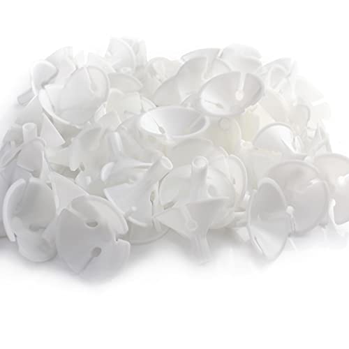 200 Pack White Balloon Sticks, Fun Balloon Holders, Easy to Assemble, 12" Long Balloon Holders