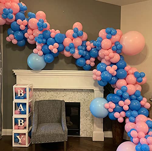 80pcs Blippi Balloon Arch Garland Kit Birthday Party Supplies Decorations Blue Orange White Balloon Theme Backdrop for Kids Party