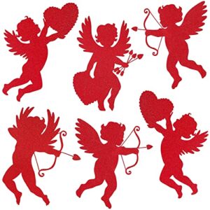 12 pieces cupid cutouts printed cupid paper cutout cupid shaped decorations for valentine’s day wedding party supplies