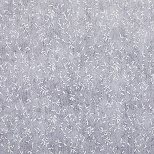Leaf Print White Aisle Runner for Wedding Ceremony, Reception, Indoor and Outdoor Banquets (3 x 50 ft)