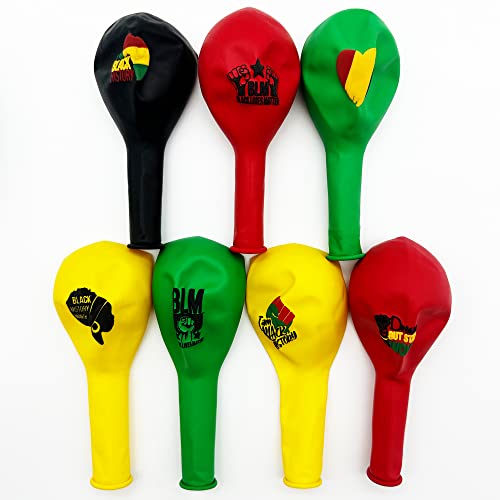 Black History Month Latex Balloons Party Supplies African American Celebrating Party Decorations Balloons BHM Party Favors BHM Festival Latex Balloons Party Decorations