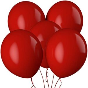 prextex red jumbo balloons – 30 extra large 18 inch red balloons for photo shoot, wedding, baby shower, birthday party and event decoration – strong latex big round balloons – helium quality