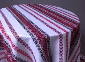 tablecloths for rectangle tables 60 x 120 decorative tablecloth with ukrainian ornament weddfing plahta ethnic white red black 150×300 cm / 60″x120″