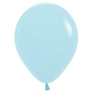 betallic 11″ betallatex pastel matte blue latex balloons
