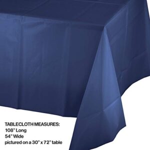 Creative Converting Navy Blue Plastic Tablecloths, 3 ct