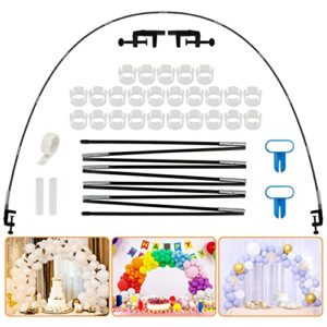 holicolor 12ft table balloon arch holder kit, balloon stand frame for different size tables balloon garland decorations wedding party baby shower birthday festival