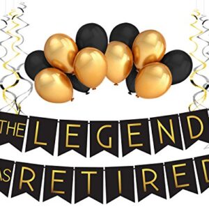 "The Legend Has Retired" Retirement Decoration Pack - Retirement Party Supplies, Gifts and Decorations by Sterling James Company