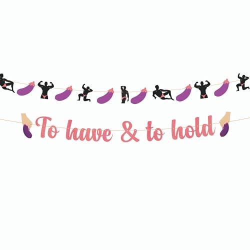 Bachelorette Party Decorations | RoseGold Dancing Men Banner | Funny Bridal Shower Supplies | Mexican Final Fiesta | Bachelor Parties Decor