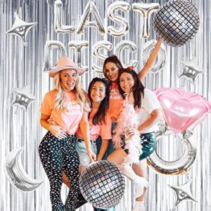 Last Disco Bachelorette Party Balloon Kit Sliver Pink Disco Bachelorette Party Supplies Western Cowgirl Bachelorette Party Decorations Disco Balloon Arch for Nashville Last Disco Bridal Shower Party