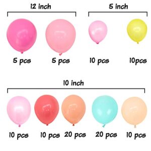 Balloon Garland kit Pink Blue Peach Balloon Arch Tropical Flamingo Party Unicorn Party Wedding Bridal Shower Birthday Party Decoration