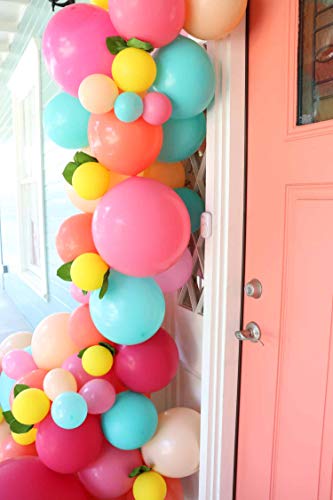 Balloon Garland kit Pink Blue Peach Balloon Arch Tropical Flamingo Party Unicorn Party Wedding Bridal Shower Birthday Party Decoration