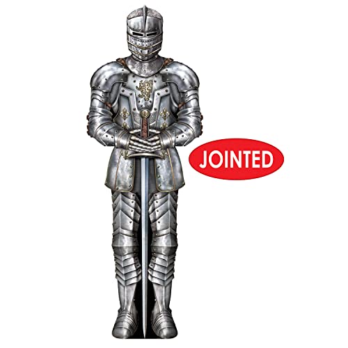 Beistle Jointed Suit of Armor 2 Piece, 6', Silver