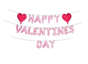 gufeel happy valentine’s day balloon banner,valentine’s day balloon decoration, valentine’s day balloon red heart party supplies,valentine’s day party decoration