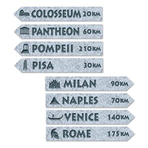 beistle 4 piece italian theme street sign cut outs wall decorations italy party decorations