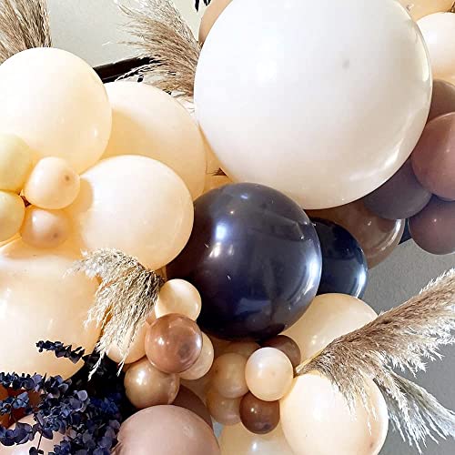 TEDREN 127PCS Balloon Garland Arch Kit Coffee Brown White Latex Balloons Kit for Garland Theme Party Birthday Baby Shower Wedding Decorations (Coffee)