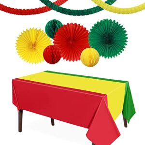 cinco de mayo tablecover plastic tablecloth party foil decorations masquerade party decorations for graduation mexican fiesta independence day halloween party supplies (bright style, 51 x 71 inch)