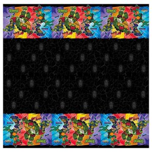 Unique Teenage Mutant Ninja Turtles Plastic Table Cover, 54" x 84", Multi Color (79303)
