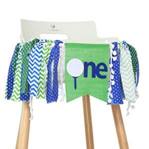 Golf High Chair Banner for 1st Birthday - First Birthday Decoration for Baby's,The First Gift for The Birthday Party,Photo Props For Birthday Party ,Baby Birthday Souvenir Gifts
