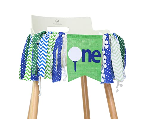 Golf High Chair Banner for 1st Birthday - First Birthday Decoration for Baby's,The First Gift for The Birthday Party,Photo Props For Birthday Party ,Baby Birthday Souvenir Gifts
