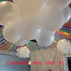 White Balloons,Latex Balloon,white pearlized balloons12-inch,100-pack,Eshanmu