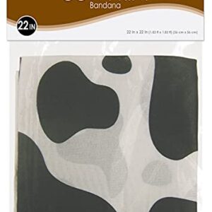 Cow Print Bandana Party Accessory (1 count)