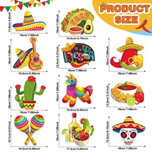 Sepamoon 51 Pcs Mexican Fiesta Hanging Swirl Decorations Cinco De Mayo Party Supplies Taco Twosday Bout a Birthday Theme Ceiling Decoration Boys Girls Shower