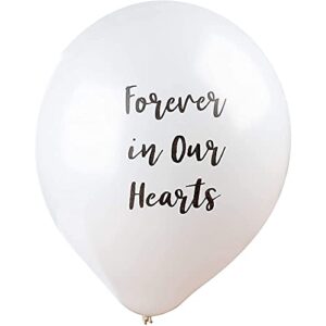 Memorial Balloons, Forever In Our Hearts (12 in., 30 Pack)