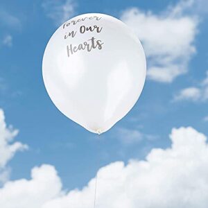 Memorial Balloons, Forever In Our Hearts (12 in., 30 Pack)