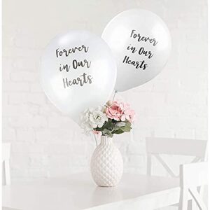 Memorial Balloons, Forever In Our Hearts (12 in., 30 Pack)